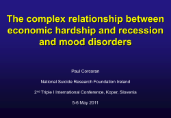 Economic hardship -> depression