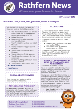 463 KB 27th Jan 2016 Newsletter 22nd Jan 16