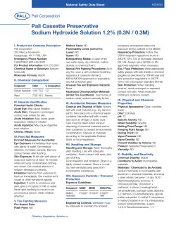 Pall Cassette Preservative Sodium Hydroxide Solution 1.2