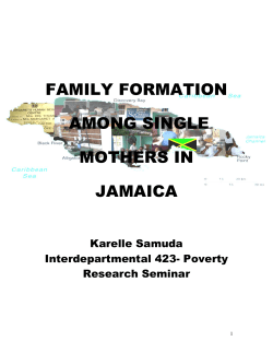 family formation among single mothers in jamaica