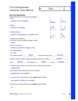 s12 Speeding Thru Motion