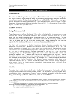 4.4 GEOLOGY, SOILS, AND SEISMICITY