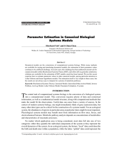 Parameter Estimation in Canonical Biological Systems Models