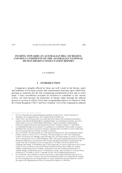 inching towards an australian bill of rights