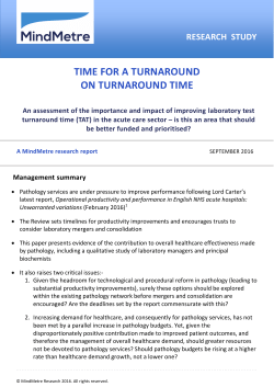 time for a turnaround on turnaround time