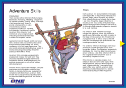 Adventure Skills Overview Document