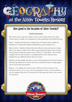 How good is the location of Alton Towers?