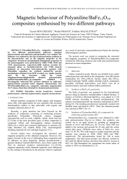 Magnetic behaviour of Polyaniline/BaFe12O19