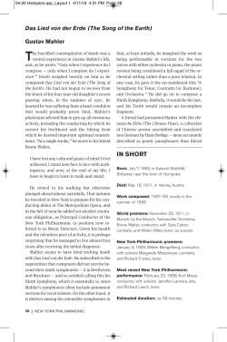 in short - New York Philharmonic