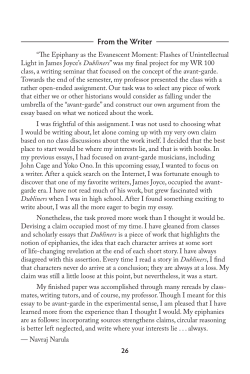 From the Writer - Boston University