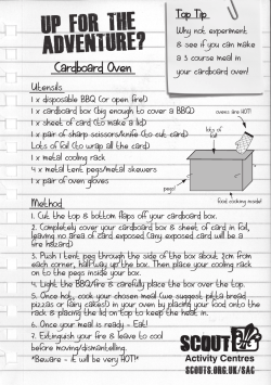 Reunion Oven Handout