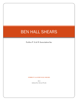 ben hall shears - Australian Wool Innovation