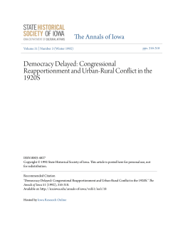 Democracy Delayed: Congressional Reapportionment and Urban