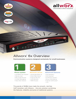 Allworx&reg; 6x Overview