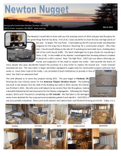 The Newton`s would like to share with you the amazing events of