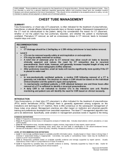 chest tube management - Surgical Critical Care. Net