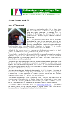 March 2013 - Italian American Heritage Club of Hunterdon County