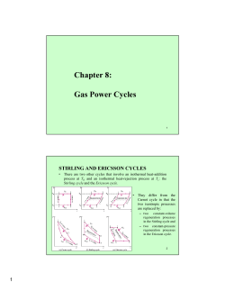 Chapter 8: Gas Power Cycles