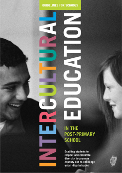 Intercultural Education in the Post-Primary School