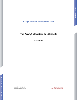 The AcroTEX eDucation Bundle