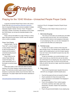 10-40 Window Prayer Cards