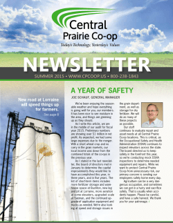 Summer 2015 - Central Prairie Coop