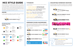 HCC STYLE GUIDE