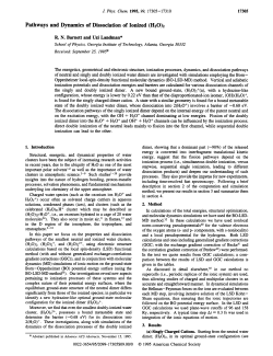 Pathways and Dynamics of Dissociation of Ionized (H20)