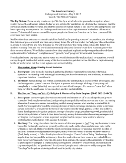 The American Century Underground Institute &ndash; May 3, 2017 Class 1