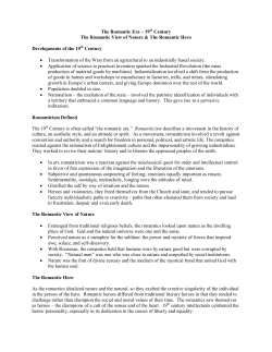 The Romantic Era – 19th Century