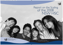 Report on the Scaling