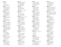 Genesis 1-3 Gen 4-6 Gen 7-9 Gen 10-12