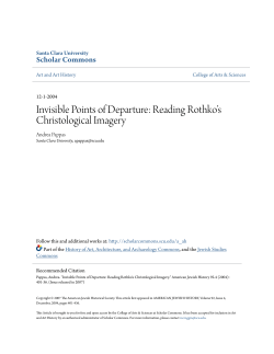 Invisible Points of Departure: Reading Rothko`s Christological Imagery