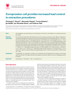 Compression coil provides increased lead control in extraction