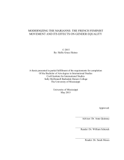 modernizing the marianne: the french feminist movement and its