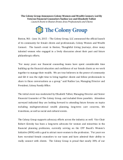 Read More - The Colony Group