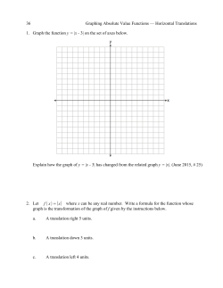 36 - Absolute Value Functions