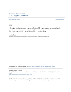 Social influences on sculpted Romanesque corbels in the eleventh