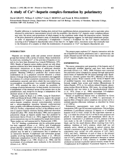 A study of Ca2+-heparin complex