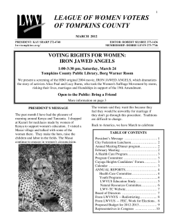 March 2012 - League of Women Voters