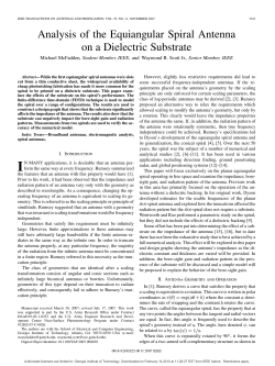 Analysis of the Equiangular Spiral Antenna on a