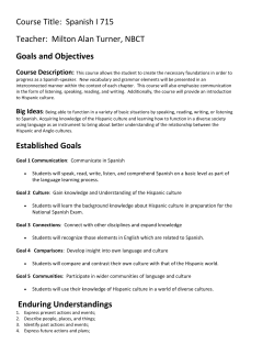 Spanish I - Saint Ignatius High School