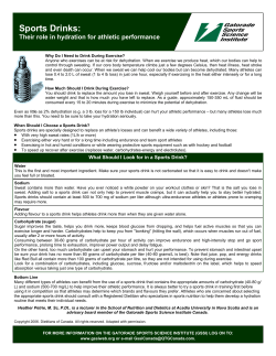 Sports Drinks - Sporty.co.nz