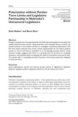 Polarization without Parties: Term Limits and Legislative