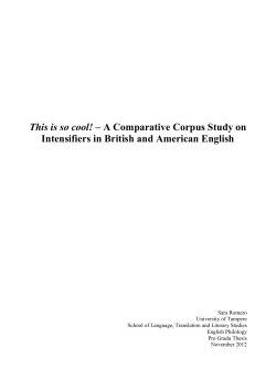 This is so cool! – A Comparative Corpus Study on