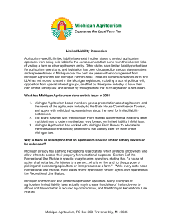 Michigan Agri-Tourism Board - Michigan Bison Association