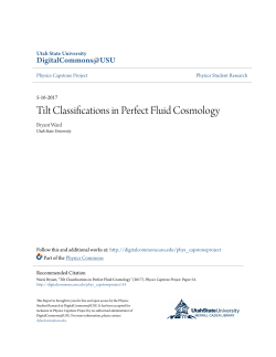 Tilt Classifications in Perfect Fluid Cosmology