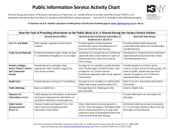 Public Information Service Activity Chart