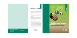 Food Insecurity in the World - Food and Agriculture Organization of