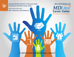 2014-2015 Media Kit # 1 WITH PHYSICIAN REACH AND LOYALTY